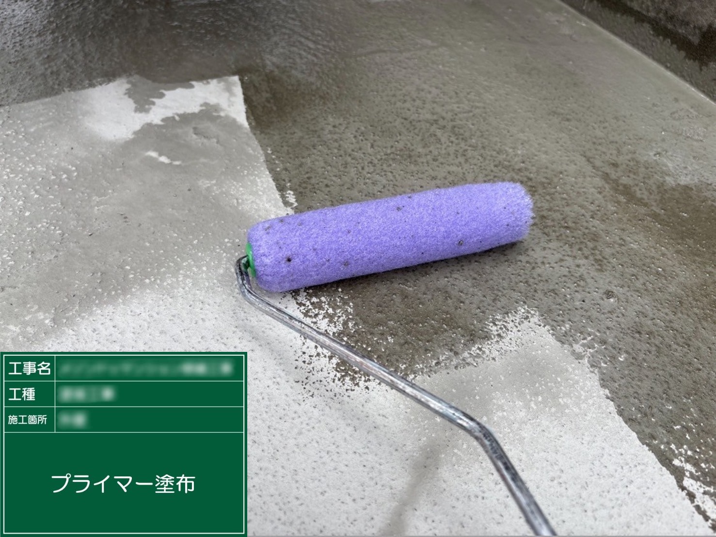 ⑤プライマー塗布